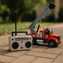 Caminhão de Bombeiro de Controle Remoto com Escada e Luz