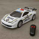 Patrulha Max – Carro de Polícia RC com Luzes e Controle 2 Canais