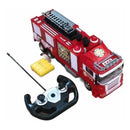 Caminhão de Bombeiro de Controle Remoto - Jato de Água, Luzes e Sirene