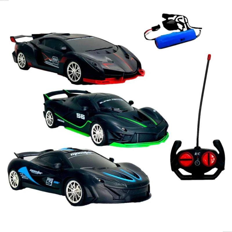 NitroVeloz GT - Carrinho de Controle Remoto Recarregável Esportivo Lamborghini Bugatti