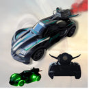 Carrinho de Controle Remoto Super Turbo - Luz LED, Vapor Real – Bateria Recarregável | Alta Velocidade