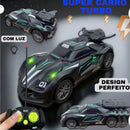 Carrinho de Controle Remoto Super Turbo - Luz LED, Vapor Real – Bateria Recarregável | Alta Velocidade
