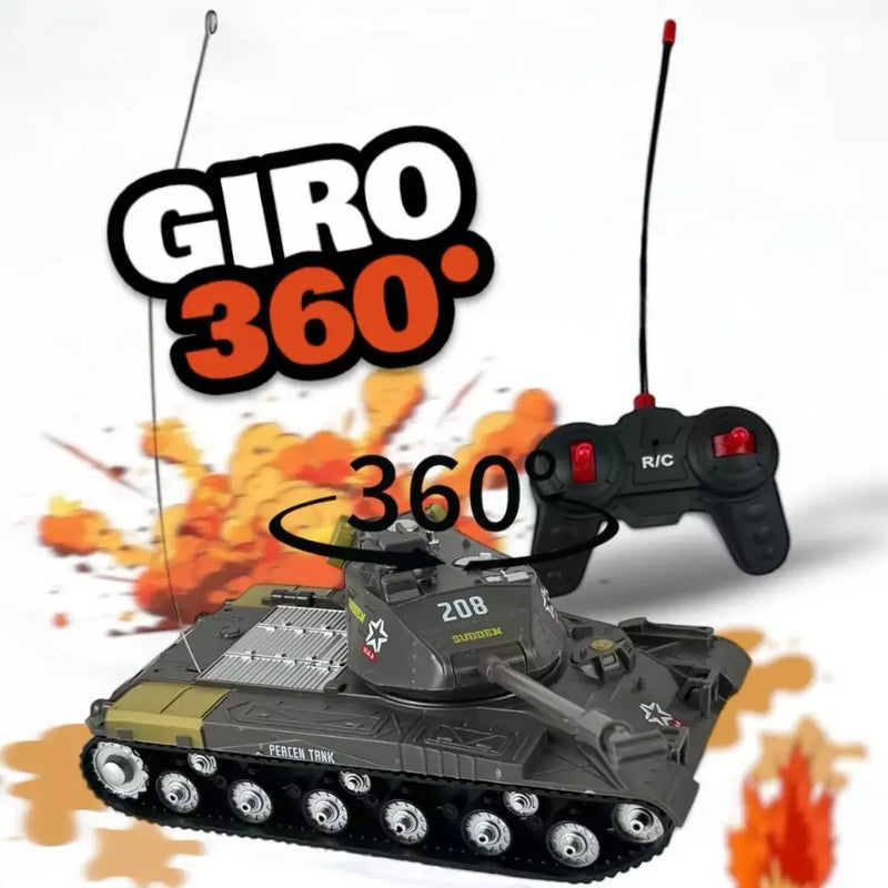 Soldier Force - Tanque de Guerra de Controle Remoto | Luzes e Sons Realistas