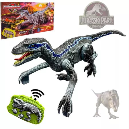 Dinossauro de Controle Remoto Recarregável - Velociraptor