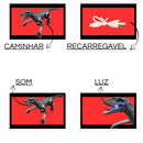 Dinossauro de Controle Remoto Recarregável - Velociraptor