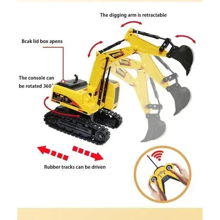 Cavtor - Escavadeira de Controle Remoto Recarregável